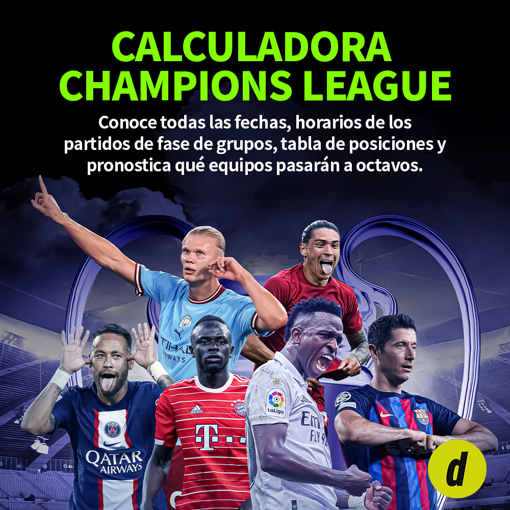 Champions League 2022-23: calculadora, fixture, partidos, programación, calendario y más sobre la UEFA Liga de Campeonesn