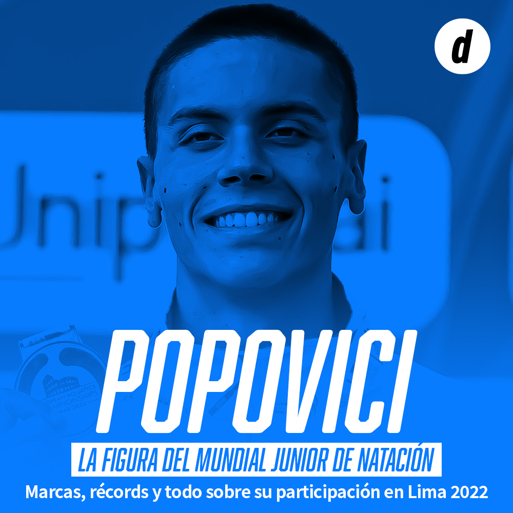 Popovici, la figura del mundial junior de natación
