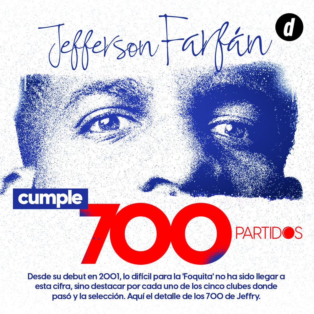 Jefferson Farfán cumple 700 partidos