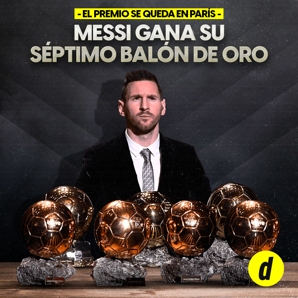 Lionel Messi gana el Balón de Oro por séptima vez en su carrera