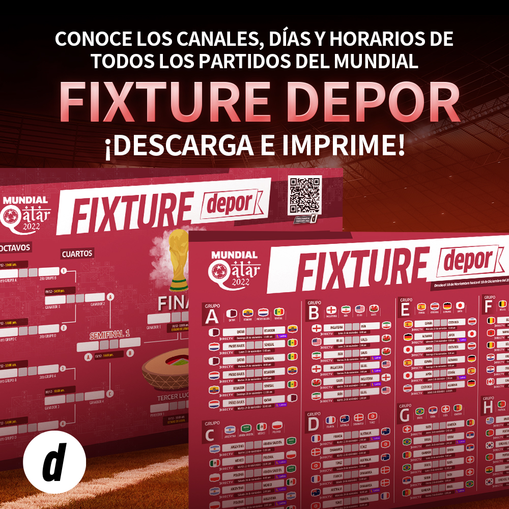 CONOCE TODAS LAS FECHAS Y HORARIOS CON EL FIXTURE DEPOR