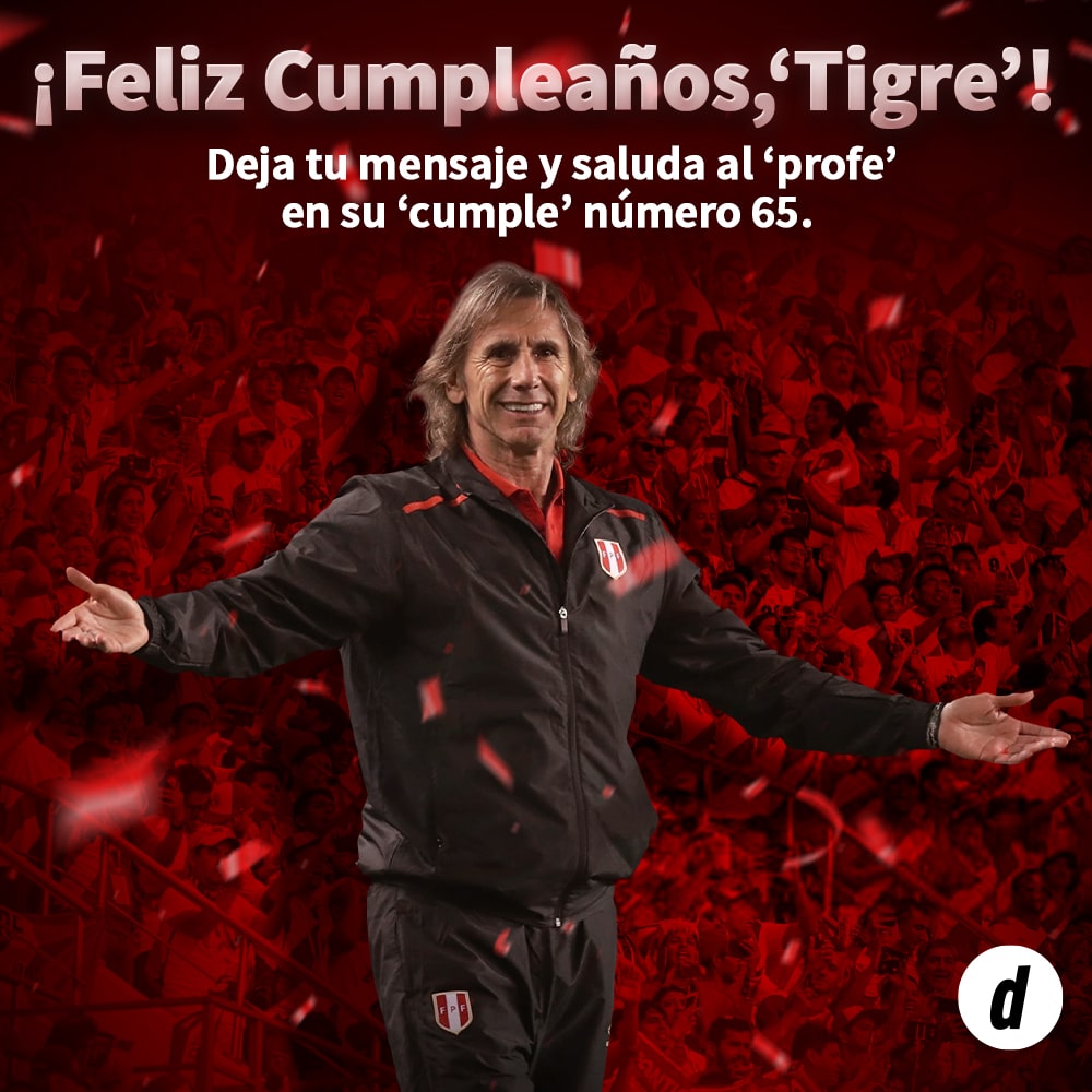 El cumpleaños de Ricardo Gareca, DT con paso en la Selección Peruana