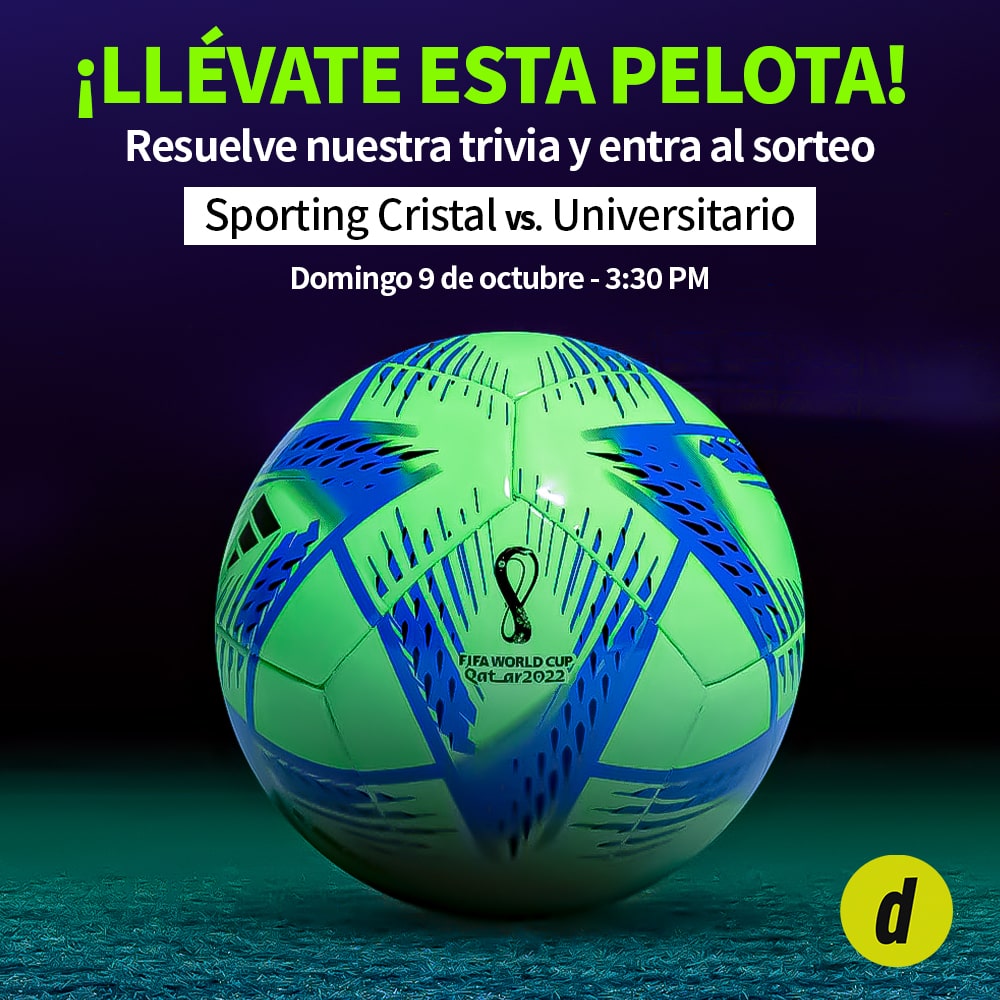 Sporting Cristal vs. Universitario: responde a la trivia del partido por la Liga y entra al sorteo de una pelota de Qatar 2022