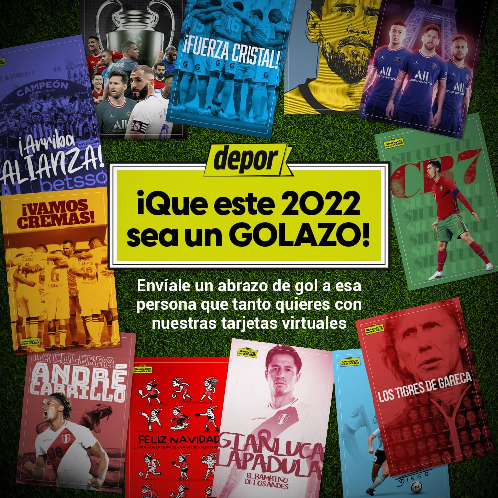 Tarjetas de Navidad futboleras para todos los gustos y colores